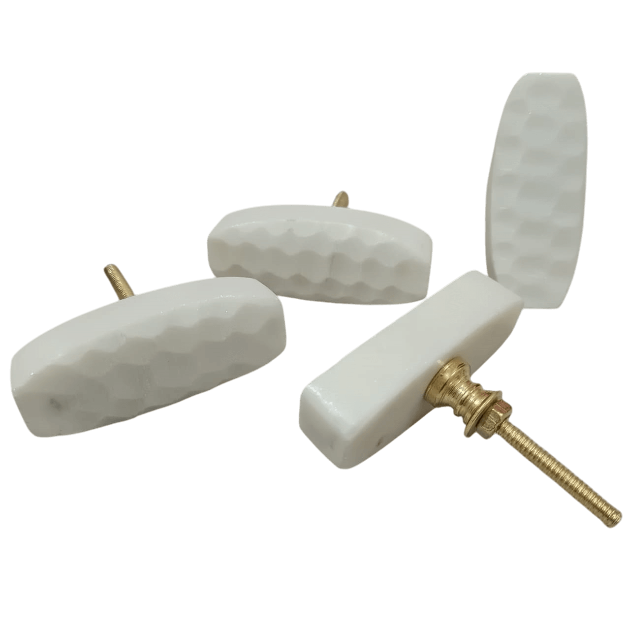 IRON & MARBLE KNOB (POLISH)